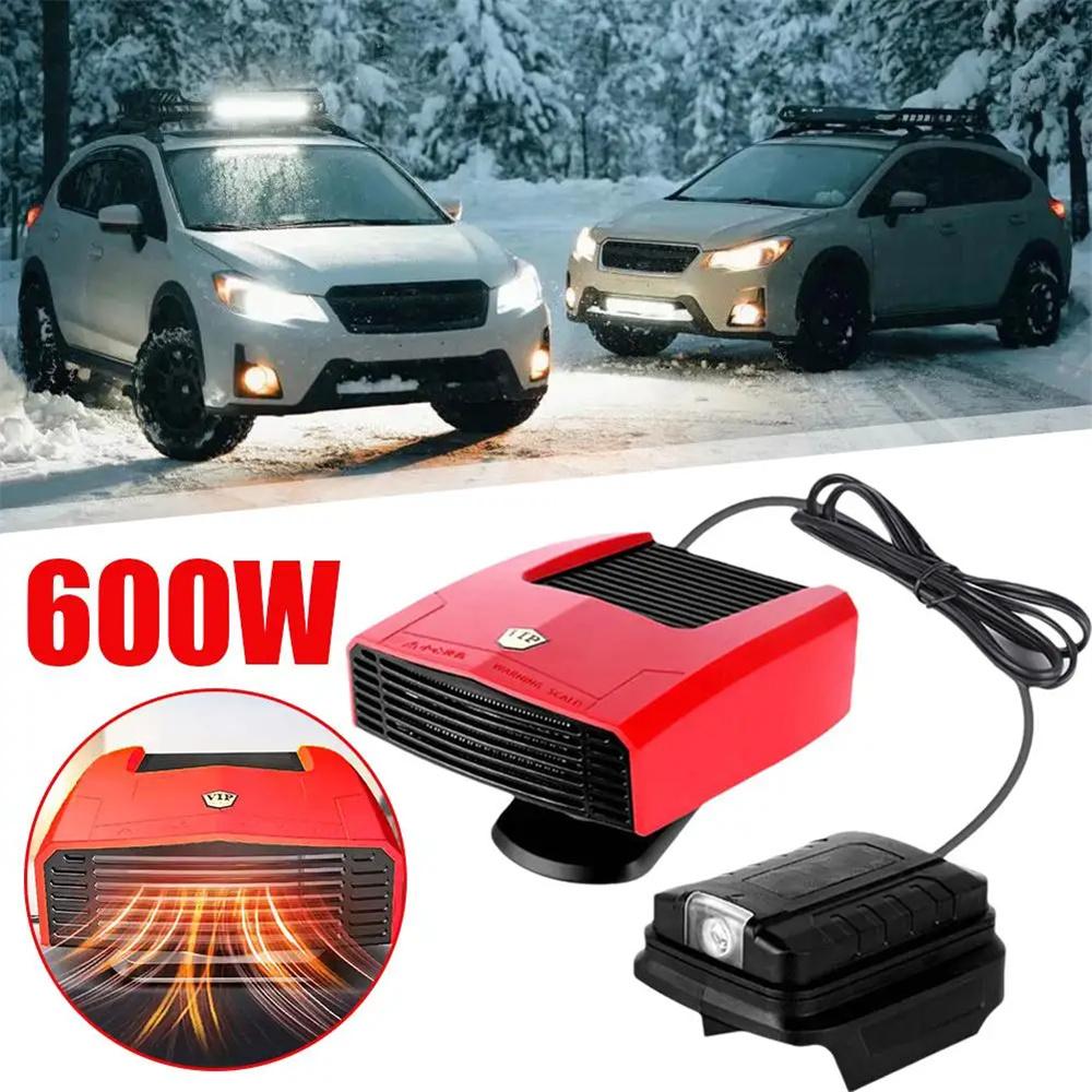 600W Car Heater Electric Heating Defogger Demister Defroster Fan For Makita 18V