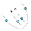 Elegant Rhinestones Nipple Rings Set with Chain Jewelry for Fashionable Women Vacation and Unique Styles Enthusiasts