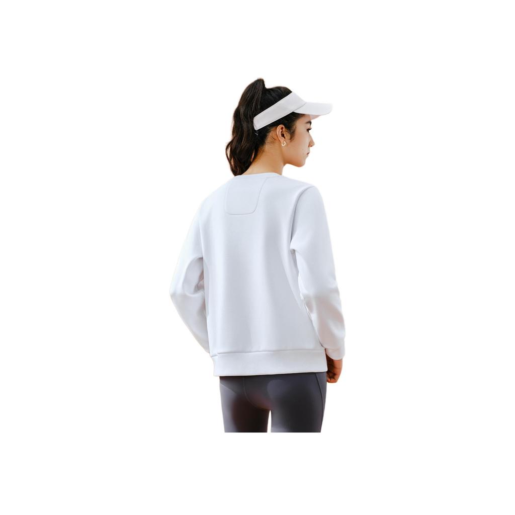 Anta Training Series Simple Letter Round Neck Pullover Casual Sports Comfortable Fleece Sweatshirt Women sweatshirt 162547705N-1