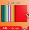 Papier Coloré A4 - 80g, 500 Feuilles, 25 Couleurs, Idéal pour le Bureau, l'Impression, la Reliure et les Étudiants