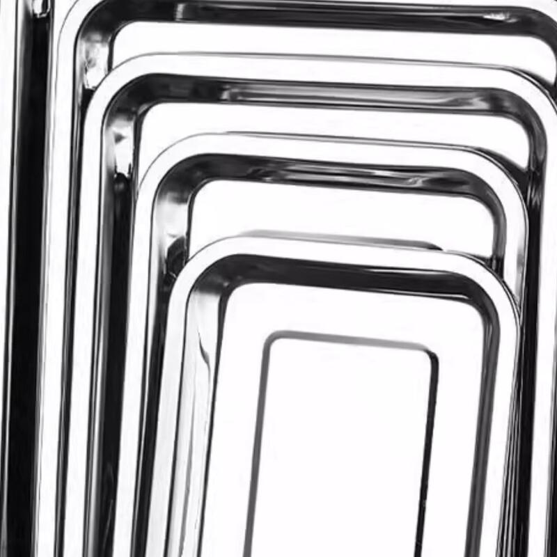 304 Stainless Steel Rectangular Serving Tray