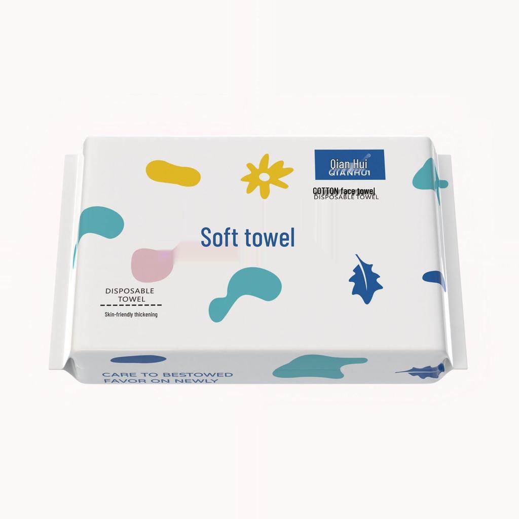 High-Volume Disposable Thickened Pearl Texture Facial & Cosmetic Towels, Dry/Wet Dual-Use, Skin-Friendly