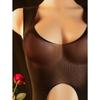 Sexy Hollow Fishnet Teddies Bodysuit Women Erotic Crotchless Lingerie Full Sleeve Bodystockings Mesh Perspective Babydoll Fetish