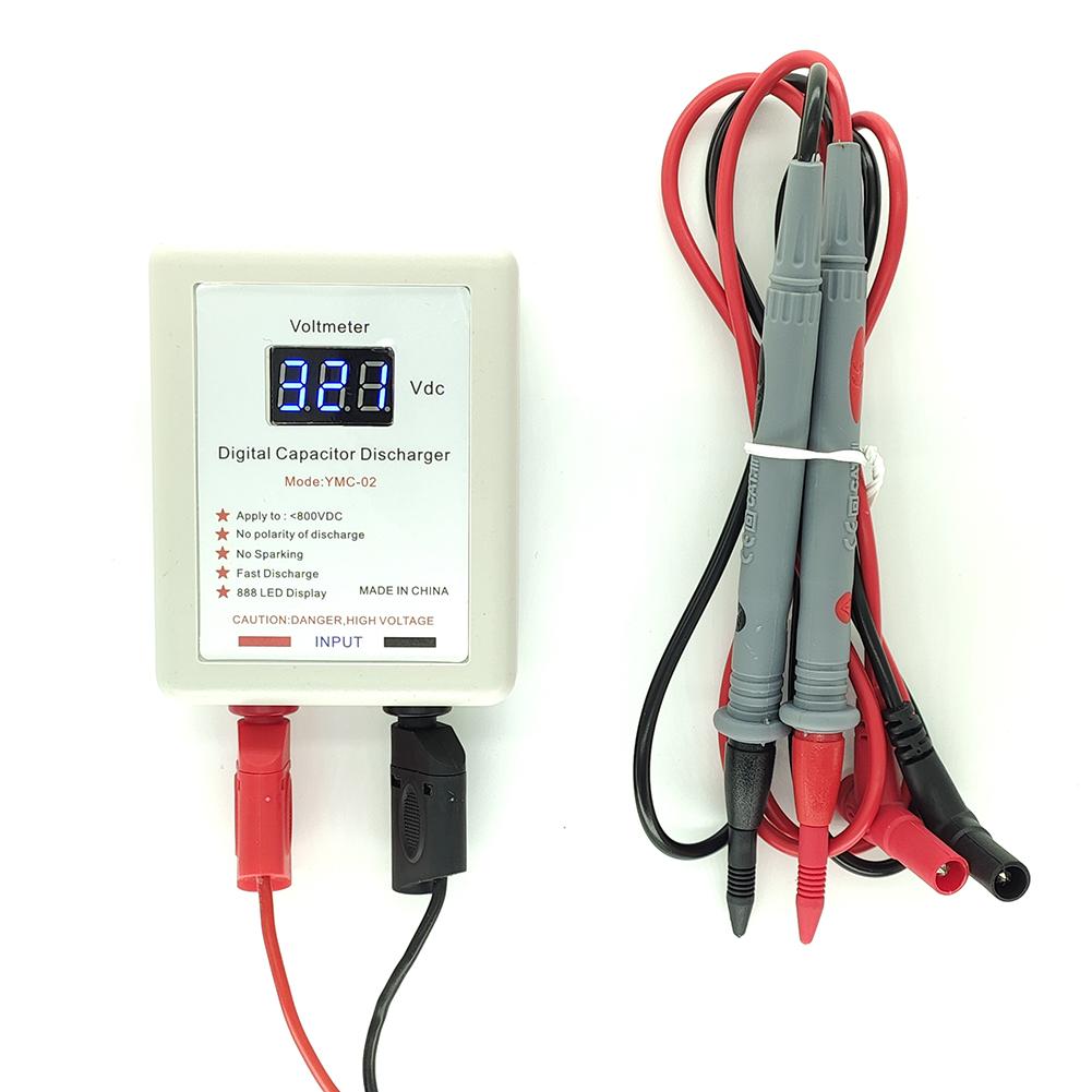 1set Condenser Arrester Body With Antifreeze PVC Probe 800V Digital Capacitor Fast Discharger High Voltage Discharge Tools