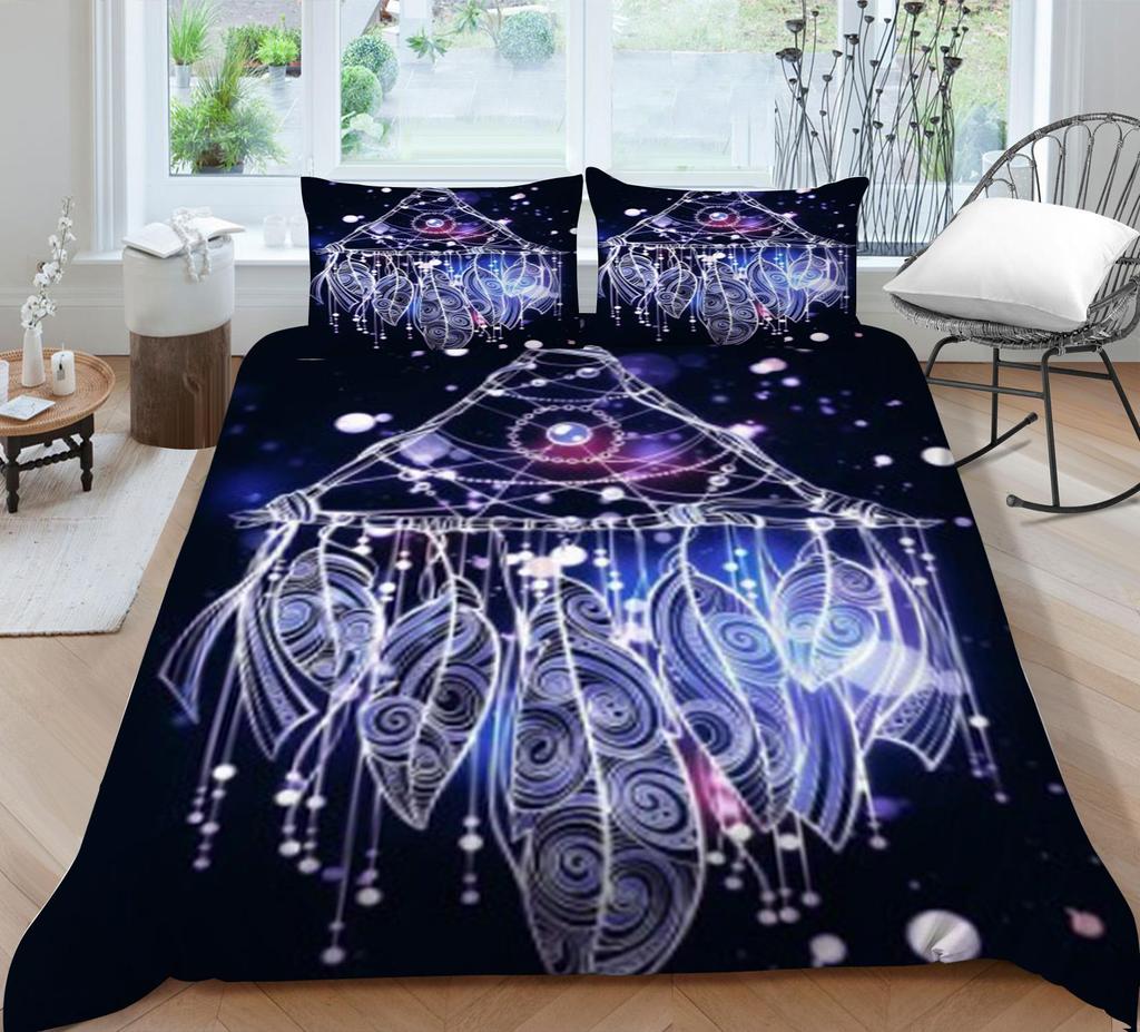 Home Bed Decor Bedding Sets Soft Breathable Bedspreads 3D Bohemia Printing Duvet Cover Pillowcase Bedclothes