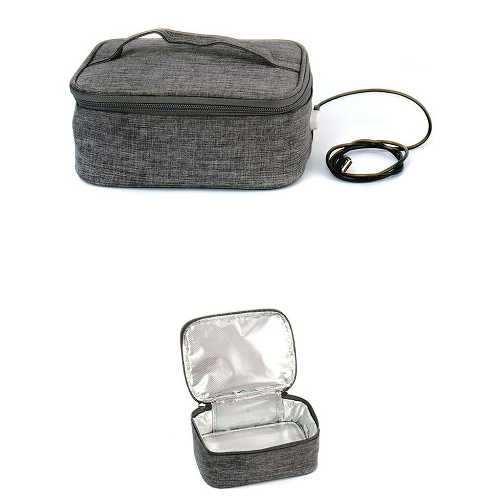 Waterproof Multifunction USB Heating Lunch Box Insulation Bag Car Outdoor Office