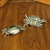 Yousheng Brass Weightlifting Crab Pen Holder Simulation Crab Stationery Pencil Stand Home Office Desktop Fengshui Decoration Ornament