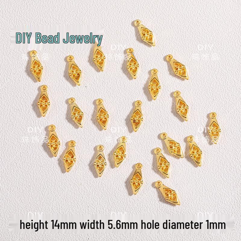 Starlight Moon Bell Pendant Tassel Jewelry DIY Materials - Silver Necklace/Bracelet Beading Accessories