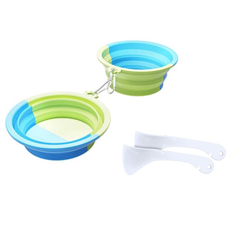 380ml Portable Silicone Dogs Bowl with Clip Perfect Travel Pet Feeding Water Dish for Outdoor Adventures Large Capacity