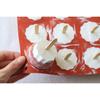 Red 18-Cavity Non-Stick Silicone Mini Canelé Mold Ice Cube Tray Cake Pan DIY Cookie Chocolate Mousse Pudding Mold Baking Tool