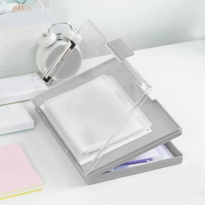 Utklippstavle med oppbevaringsrom Heavy Duty sykepleierutklippstavle Plastklemmebrett Oppbevaringsutklippstavle med penneholder