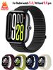 Prodyšný náhradní řemínek pro Xiaomi smart mi band 8/9 pro Příslušenství k náramku sportovní Nylonový smyčkový náramek correa Redmi Watch 5 4 Řemínek