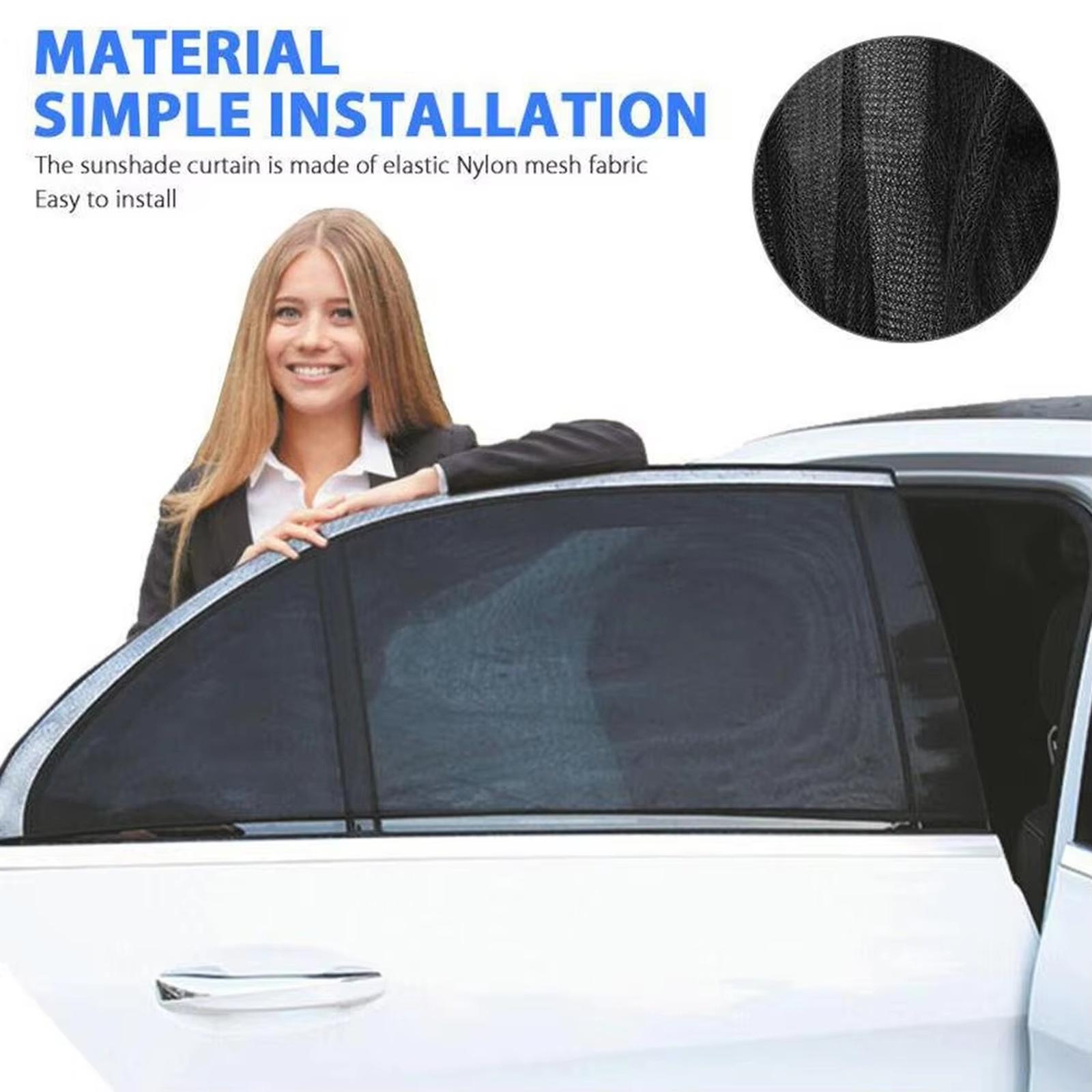 

Rear Side Breathable Car Window Shades Mosquito Net Mosquito Cover Baby Cover Block Kids Mesh Uv Y7y4 One Size