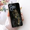 For Honor X8d 4G Case Cute Cat Luxury Flowers Painted Cover Soft Slim Phone Case For Honor X8d X 8d HonorX8d 4G Back Cover Coque