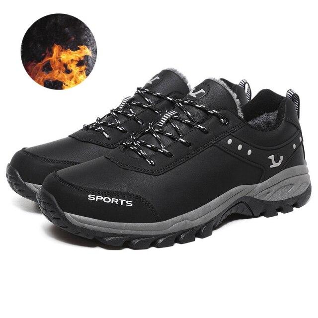 Winter Men Shoes Outdoor Waterproof Hiking Shoes Men Big Size Camping Jungle Casual Sneakers Male Non -Slip Climbing Shoes