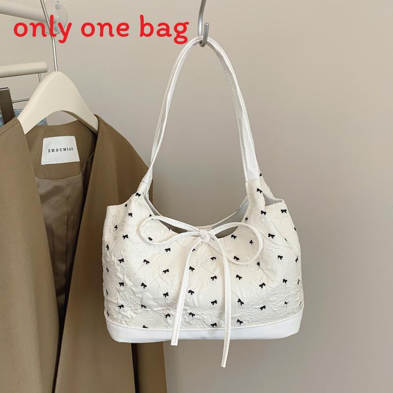 Classic Pu Womens Shoulder Bag With Bow Detail For Daily Use