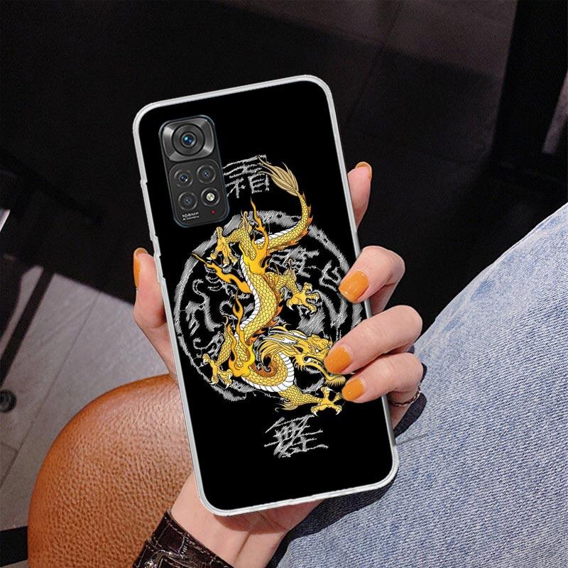 Asian Dragons Animal Tattoo Phnoe Case for Phnoe Case for Xiaomi Redmi Note 15 14 14S 13 Pro Plus 12 12S 11S 11E 10S 10 11T 5G U