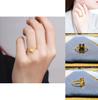 Stylish Heart Shaped Dragon Scale Love Nest Ring For Women With Adjustable Opening