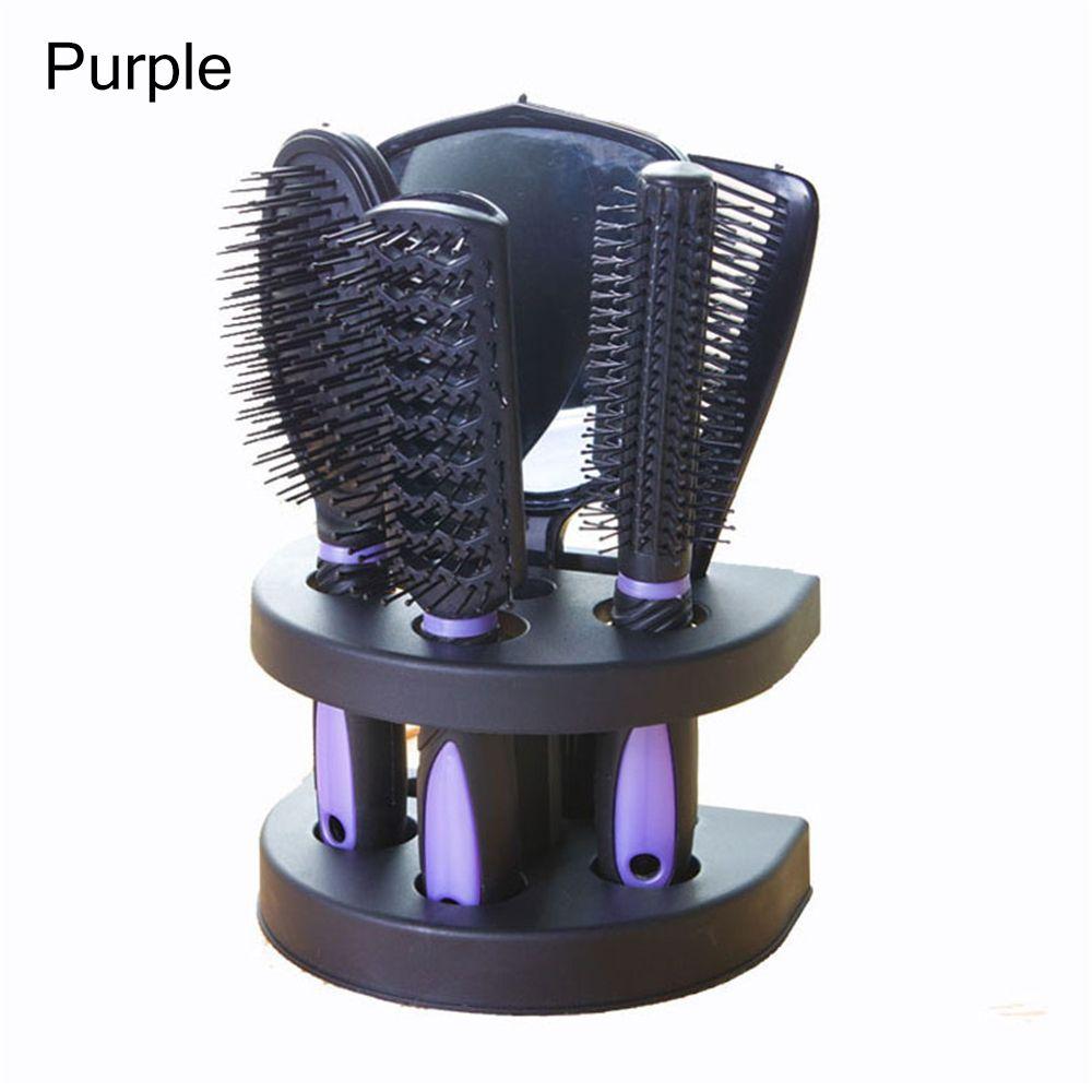 Styling Salon Massagekamm Haarbürsten-Set Haarbürste Kamm Spiegel-Set Spiegelständer Halter