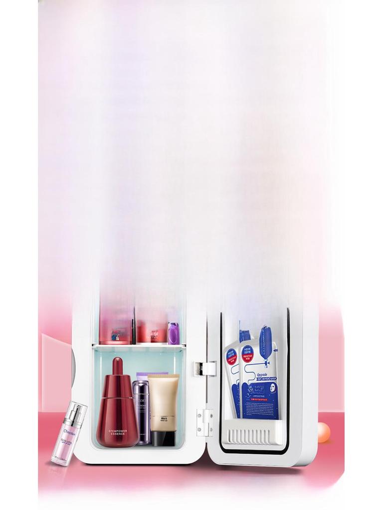 Jingke 8L Mini Mirror Fridge for Cosmetics, Beverages, and Dorms