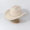 New rhinestone chain decorative western cowboy hat fashion trend hat autumn and winter women's party performance top hat