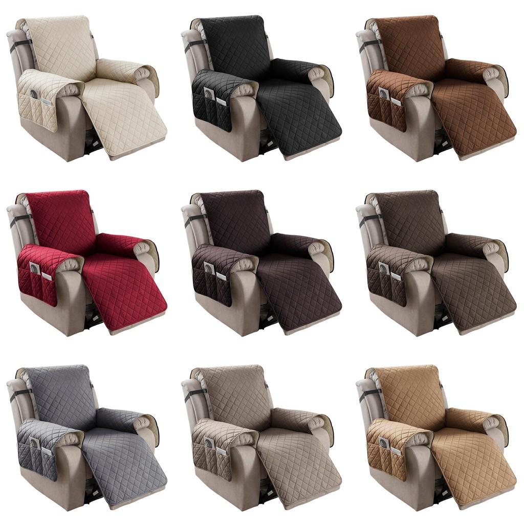 Universal Polyester Square Pattern Sofa Cushion For Single Double Triple Seat Lounge Chair Protector