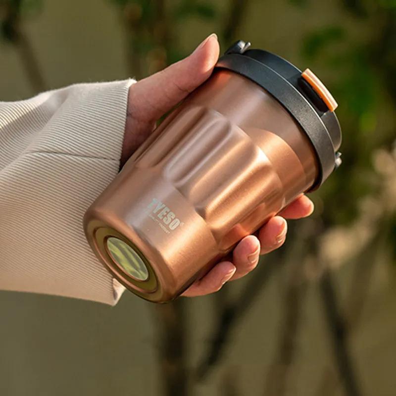 TYESO 400ML/500ML Thermo Bottle Portable Tumbler Vacuum Flasks Travel Coffee Flask Stainless Steel Thermal Cup Car Insulated Cup