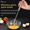 Stainless Steel Egg Beater, 10 Inch Hand Rotary Whisk with 22mm Grip, 7cm Whisk Head for Cooking & Baking