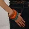 Transluzente Acrylarmbänder Marmorierte Klobige Manschetten Armschmuck Harz Armreifen Trendsetter