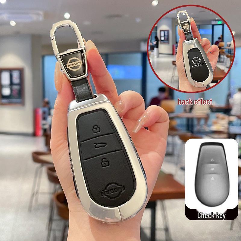 Premium 2025 Dongfeng Nissan N7 Key Cover - Metal & Leather