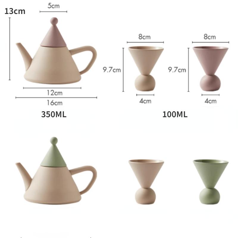 Scandinavian Style Ceramic Tea Set Light Luxury Upscale Household Afternoon Tea Brewing Teapot Kung Fu Tea Set