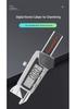 Guanglu Stainless Steel Digital Vernier Chamfer Caliper, 0-10mm, 30°/45°/60° Portable Chamfer Gauge