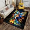 Majestic colorful butterfly fairy carpet Yoga living room room decor children's crawling mat doormat area rug games mat