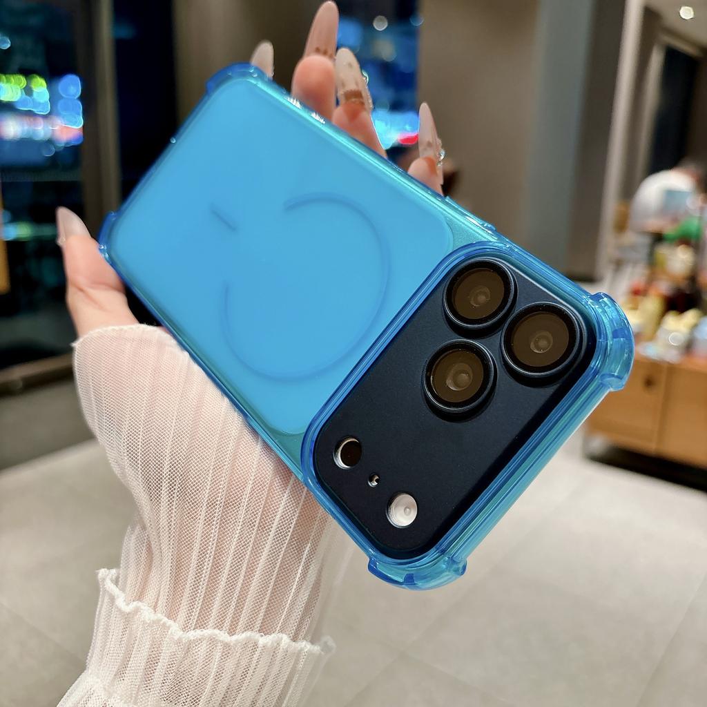 Four Corners Anti-drop Suitable for iPhone18promax Mobile Phone Case Lens Removable Apple 13 Color Transparent TPU Soft Case