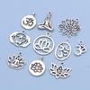 10Pcs Silver Plated Yoga Charms Pendant For Jewelry Making Necklace Earrings Bracelet Diy Findings Craft Mix