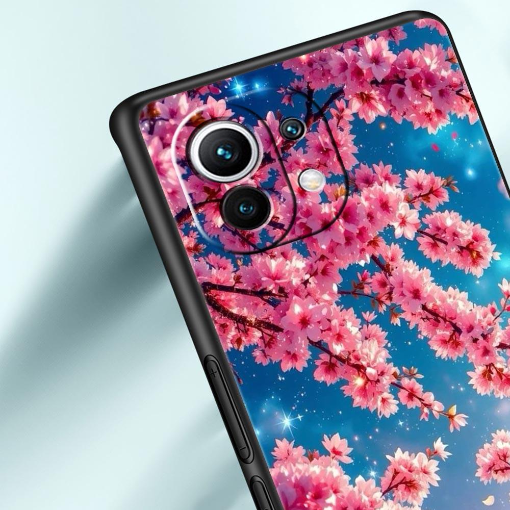 Korean Flower Phone Case Cover for Xiaomi Mi 17 15 14 13 12 11 Ultra 15T 14T 13T 12T 11T Pro Lite 5G Soft TPU Shell Fundas Capas