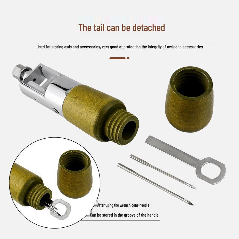Leather Craft Sewing & Carving Tool Set with Waxed Thread and Canvas Awl