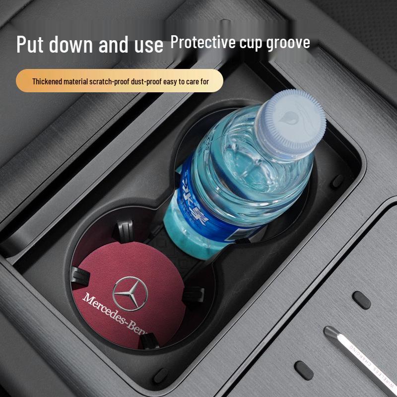 Cute Cartoon Non-slip Car Cup Coaster & Placemat Set for Interior Decoration