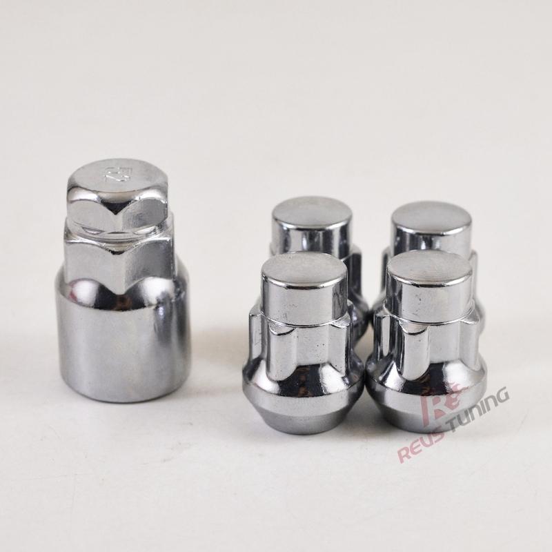 4Nuts+1Key M12X1.5 M12X1.25 M14X1.5 32mm Steel Auto Car Wheel Rim Lock Locking Nuts Lug Nuts For Honda Toyota Mazada