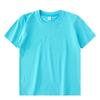 Children's Solid Color Combed Cotton T-Shirts for Activities, Class Uniforms, Group Wear, and Parent-Child Outfits - Short Sleeve