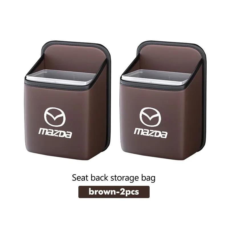 2025 Het Bilbarnstolsrygg Hängande Förvaringslåda Inbyggd Hink Diverseväska För Mazda 6 3 CX5 5 2 323 CX7 Demio Atenza Axela MX30 CX30