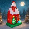 6.8FT Inflatable Christmas House Decor Santa Xmas Festive LED Home Ornament Xmas Gifts Toy Supplies Decorations Xmas Yard Decor