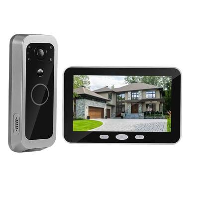 400VK 5" Bildschirm Tuya APP 2MP 1080P 2.4G Drahtlose WIFI Türklingel 135 Grad Weitwinkel Video Türsprechanlage Intercom System