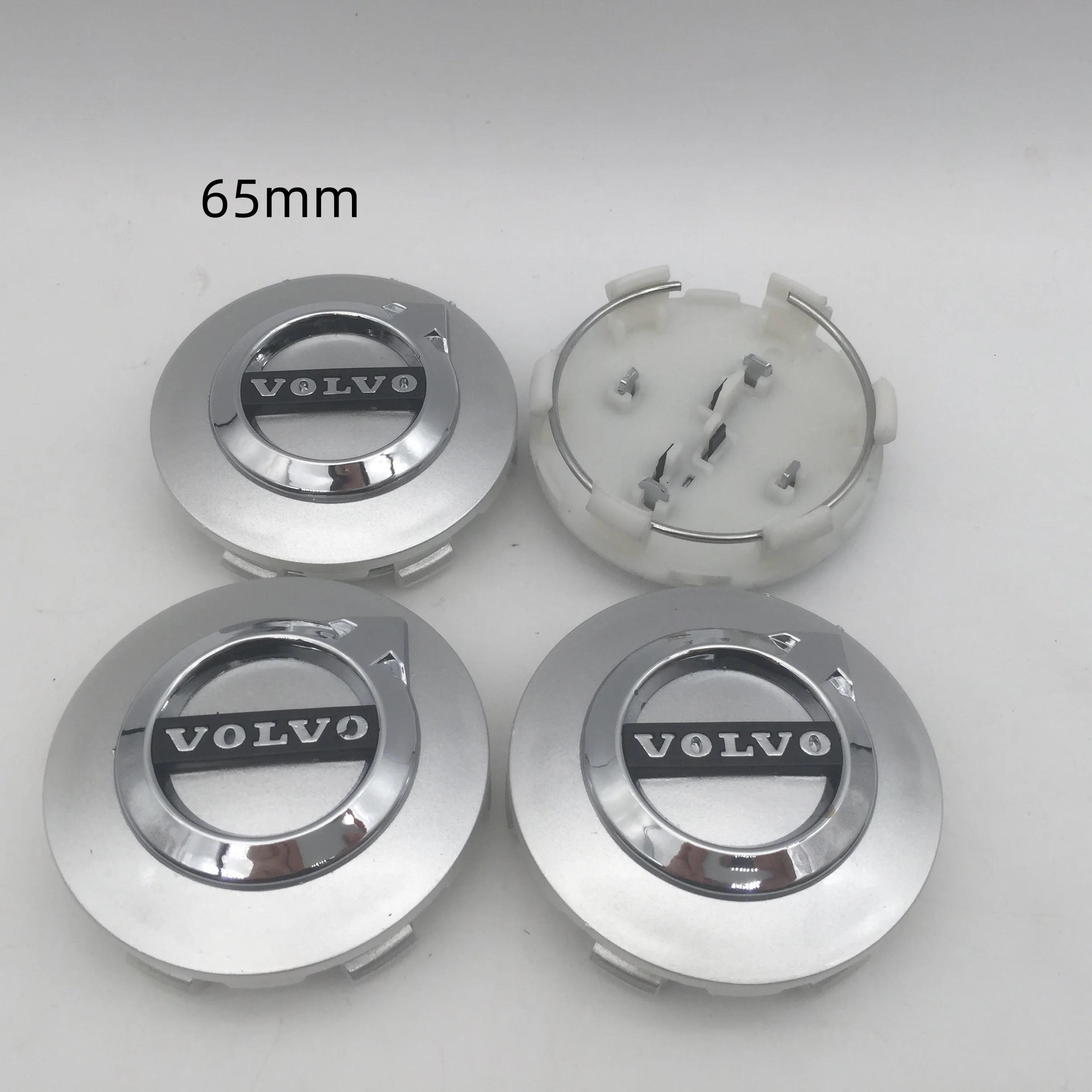

40pcs 3D 64mm 65mm For VOLVO Car emblem Wheel hub Center Cap Badge covers sticker Decals Styling accessories