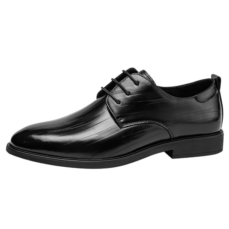 Aokang Men s Plaid Business Formal Derby Shoes EU 38