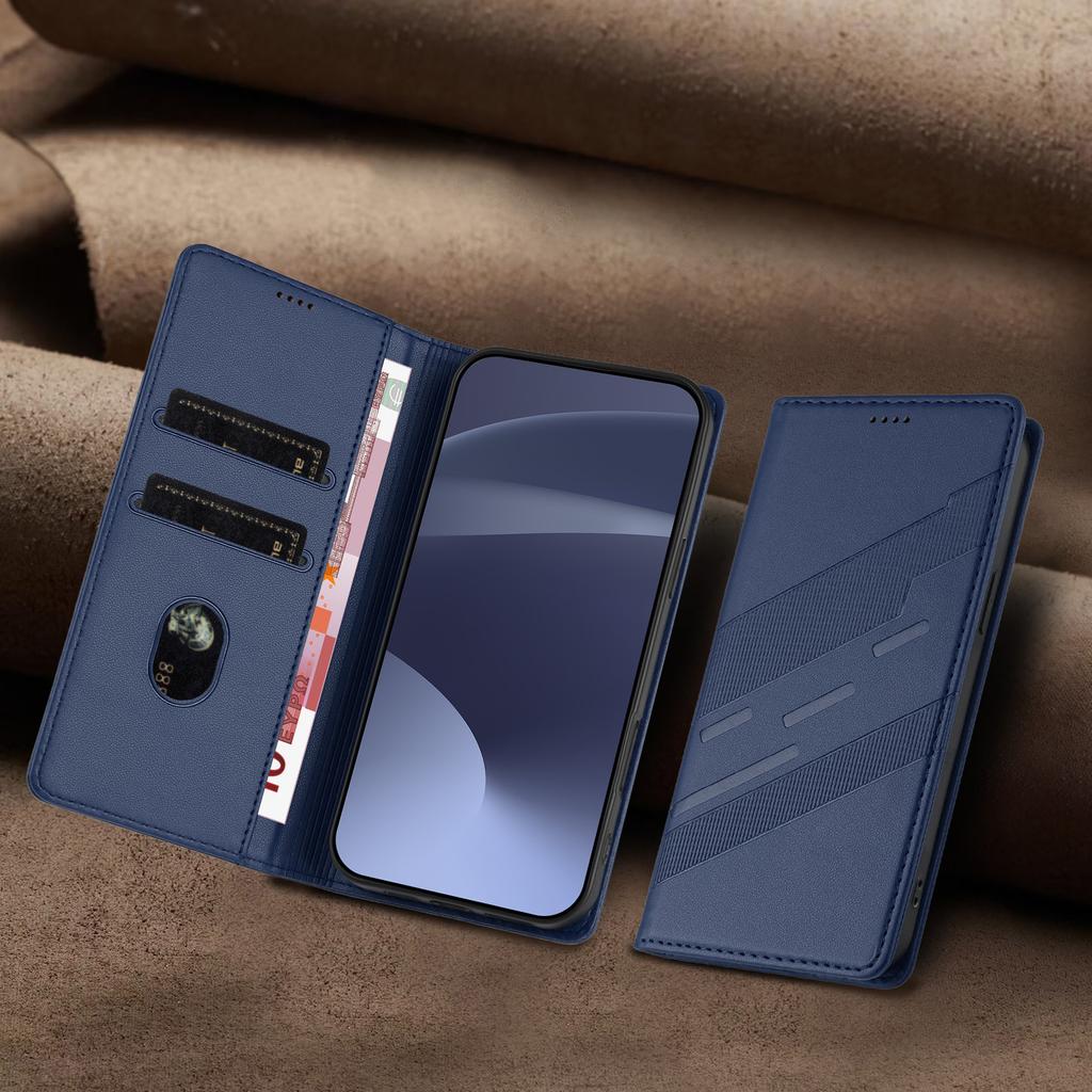 Magnetic Leather Card Slot Wallet Flip Case For iPhone 16 Pro Max 16E 11 12 13 14 Plus 15 XS XR Bag Phone Business Stand Cover