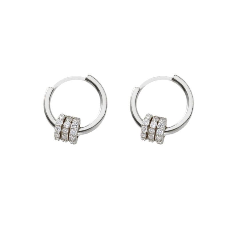 Korean Trendy Multi-Wear Diamond-Studded Dangle & Ear Cuff Earrings for Women