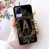 For Vivo V21e V2061 Y73 2021 Case Initial Letter Silicone Protective Soft Back Cover Case For VivoV21e 5G Case V2055 Phone Funda