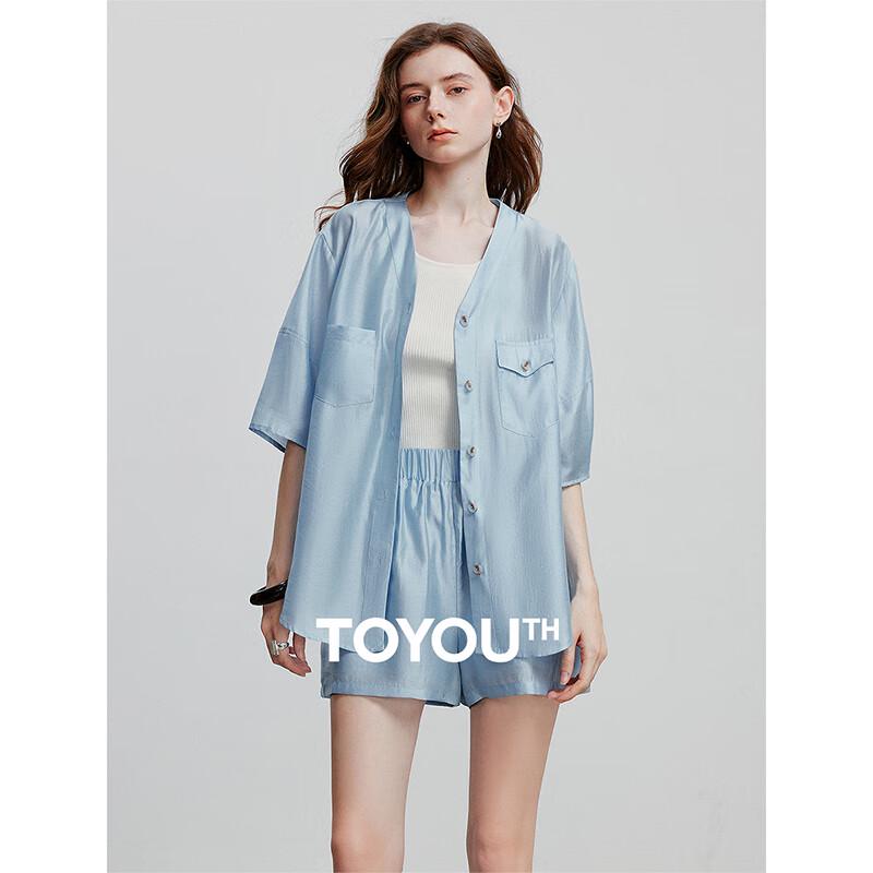 

Летний комплект из рубашки и шорт Chuyu 2025, лиоцелл S