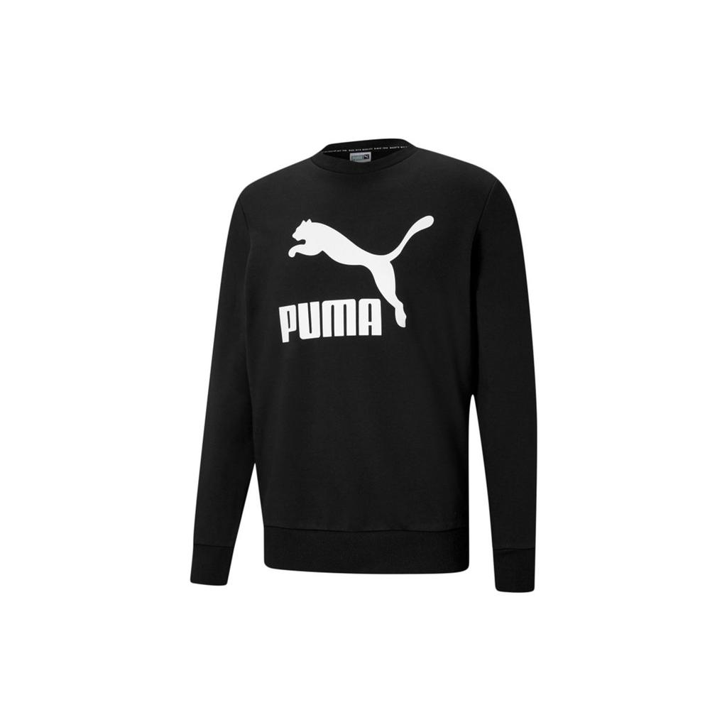 Puma Sweatshirts Men's Black Crew Neck Moderate Regular 531366-01